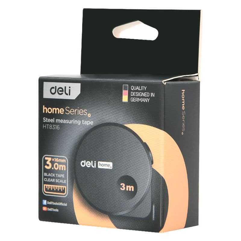 Сталева рулетка Home Series 3 м x 16 мм EHT8316