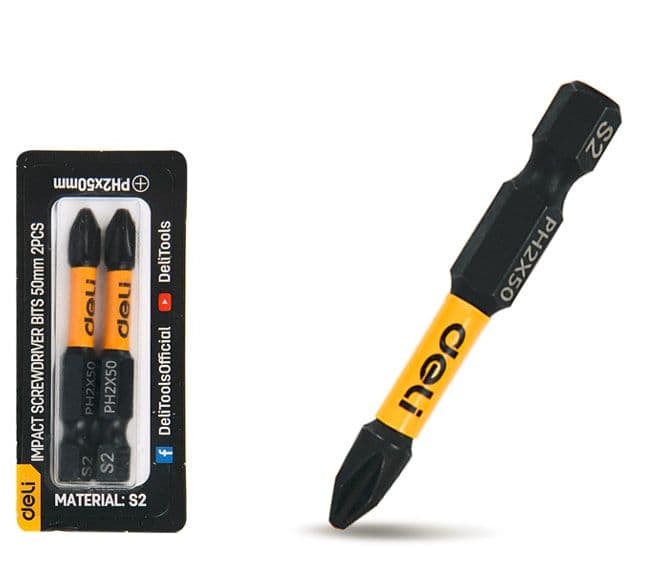 Набір з 2 ударних біт для викрутки PH2 x 50 мм EDL501002Z