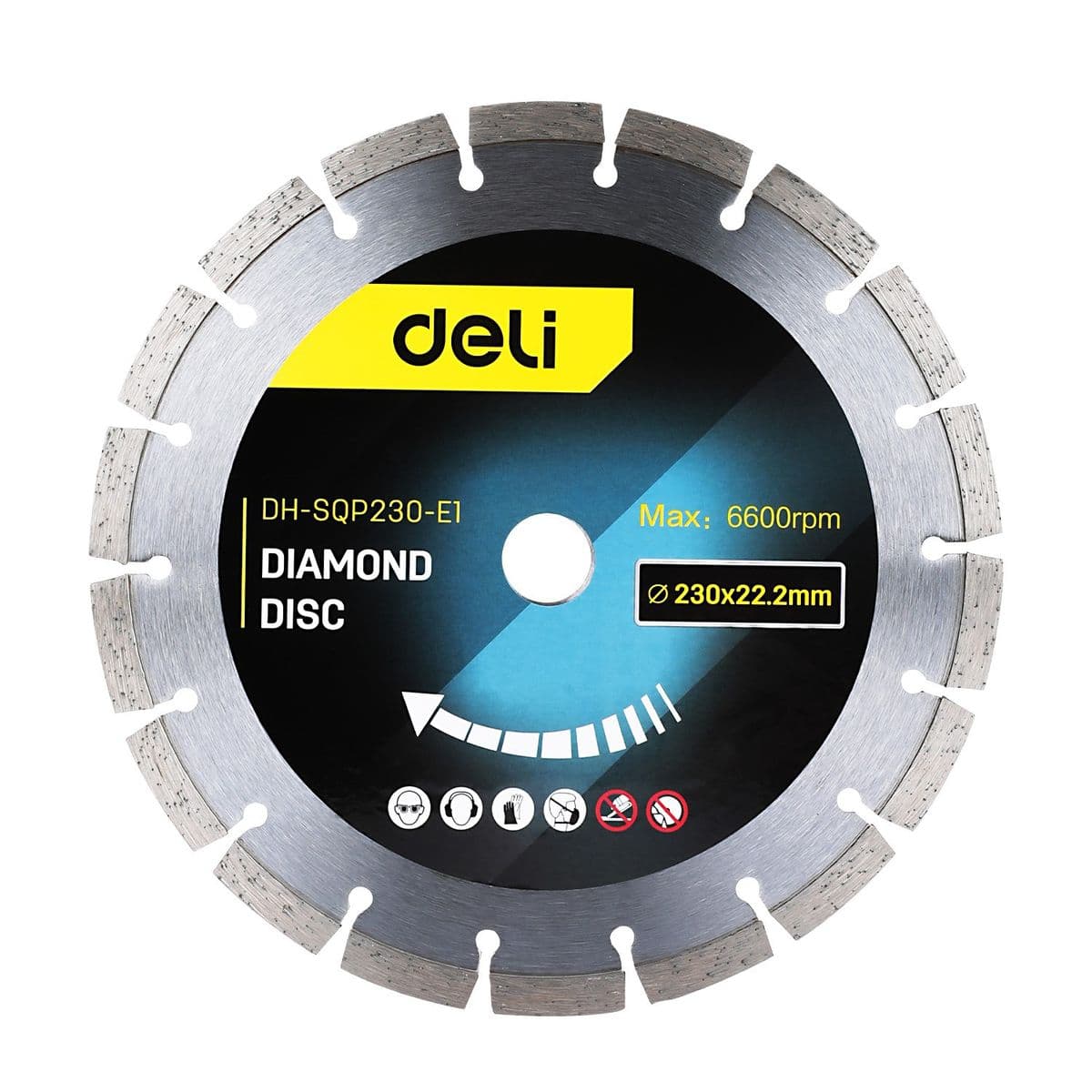 Алмазний диск для сухого різу 230 x 22,2 мм EDH-SQP230-E1