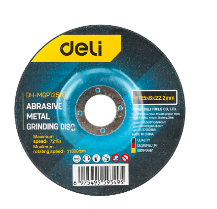 Диск абразивний 125 х 6 х 22,2 мм 5 шт./уп. Deli DH-MGP125-E1