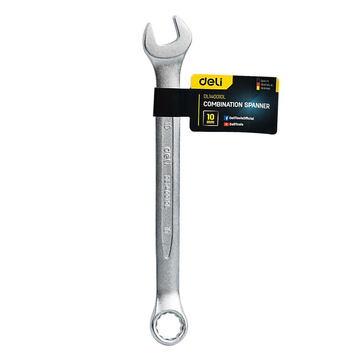 Комбiнований гайковий ключ 10 мм Deli DL140010L