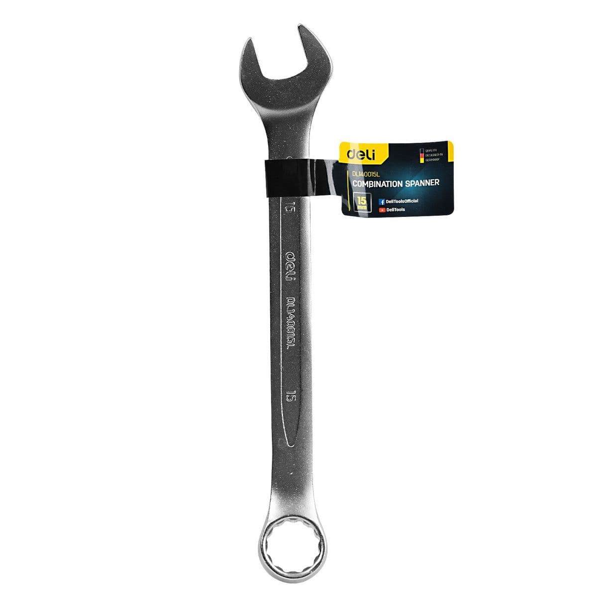 Комбiнований гайковий ключ 15 мм Deli DL140015L