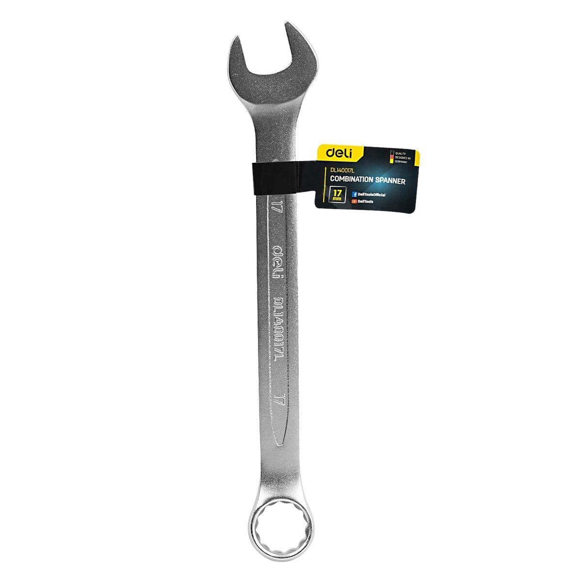 Комбiнований гайковий ключ 17 мм Deli DL140017L