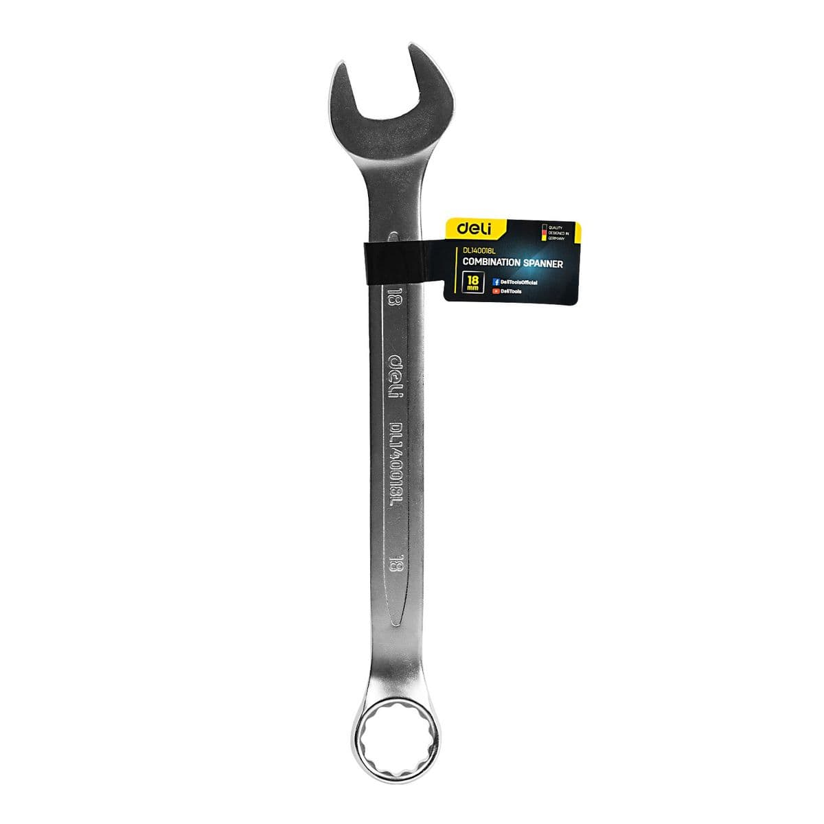 Комбiнований гайковий ключ 18 мм Deli DL140018L