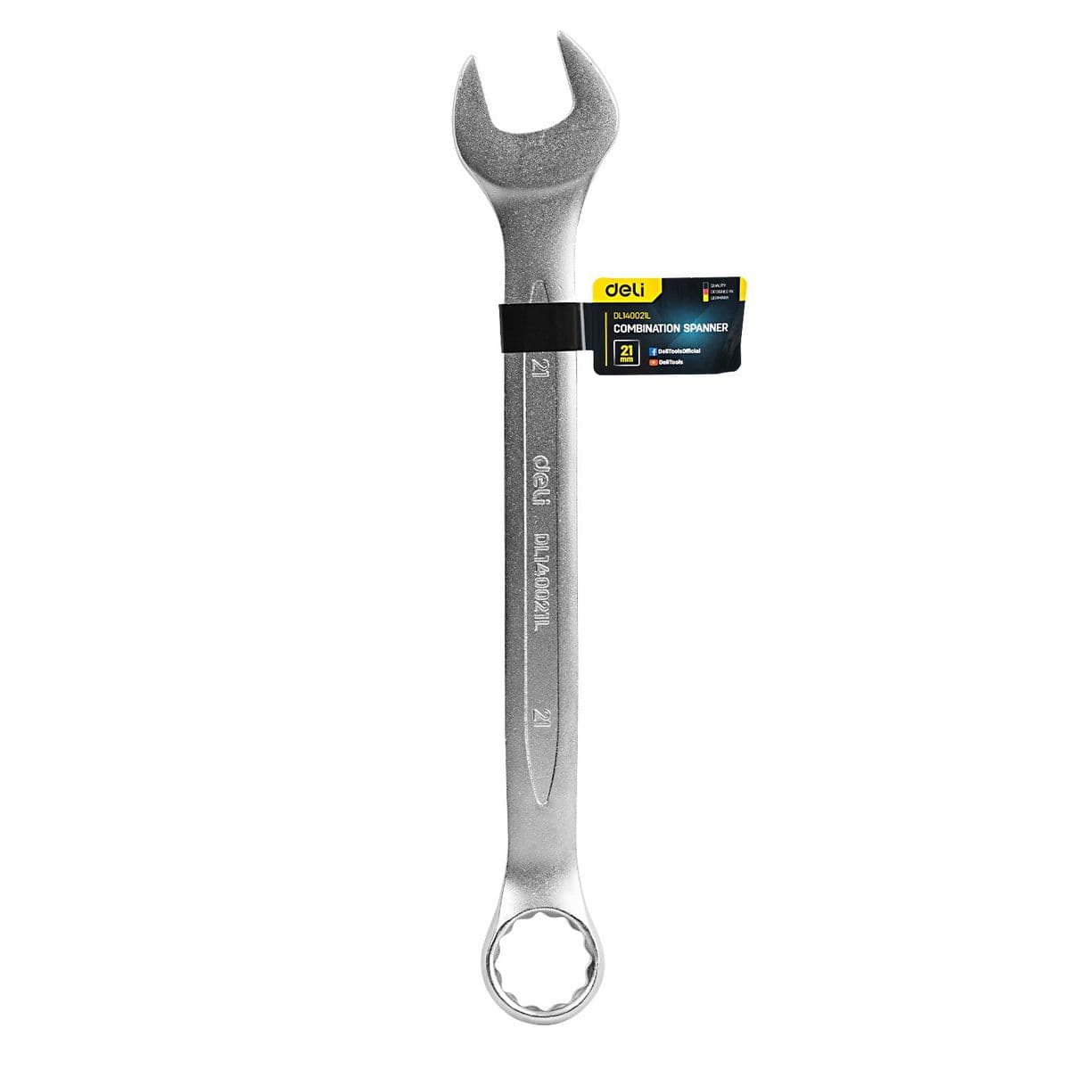 Комбiнований гайковий ключ 21 мм Deli DL140021L