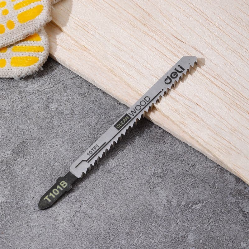 Полотно для лобзика по дереву 74 мм 10 TPI Deli EDH-QJT010-E3