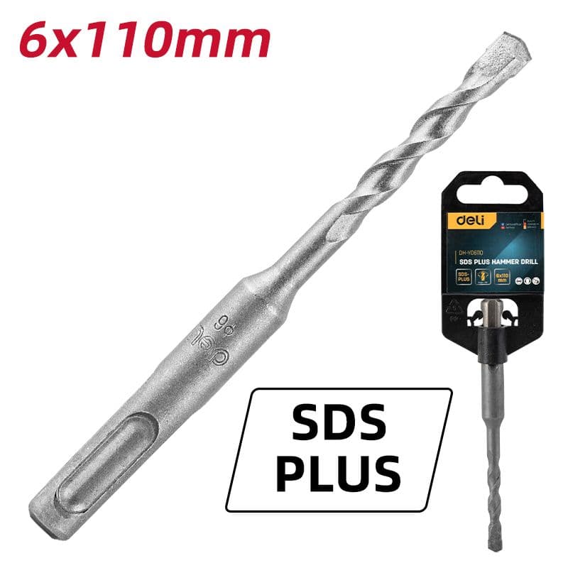 Drill Sds Plus D6 x 110 mm Deli EDH-Y06110