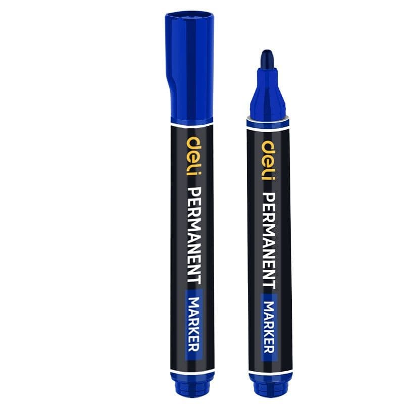 Маркер перманентний синій 1,8 мм Deli EDL-JH02-E1