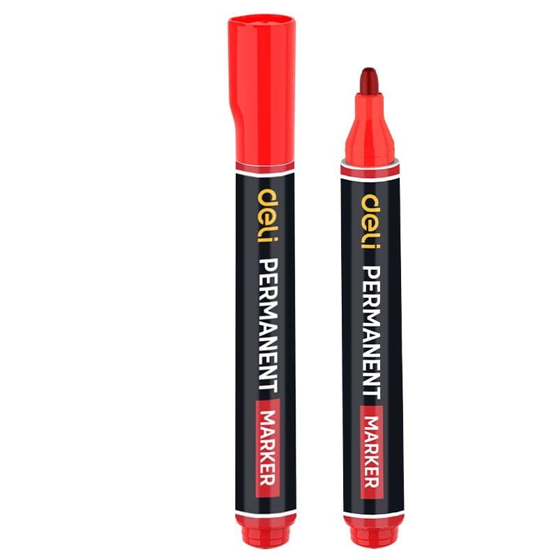 Маркер перманентний червоний 1,8 мм Deli EDL-JH03-E1