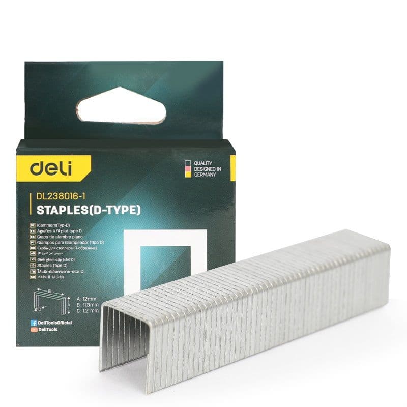 Скоба для степлера (D-тип) Deli EDL238014-1