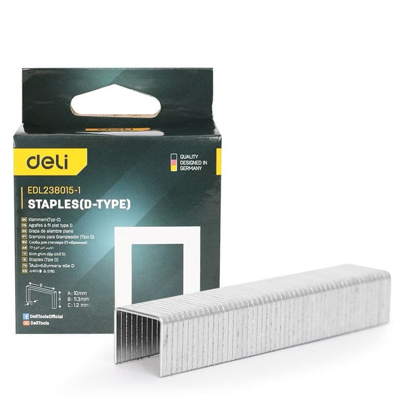 Скоба для степлера (D-тип) Deli EDL238015-1