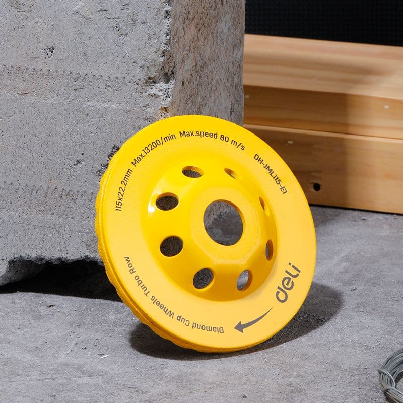 Шлiфувальне колесо з алмазною чашкою 115 x 22,2 (20) мм Deli EDH-JML115-E1